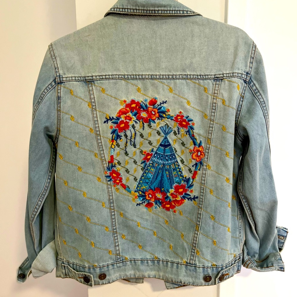 Beautiful Embroidered Denim Jacket